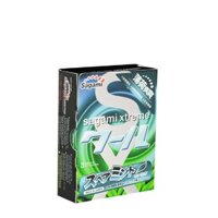 Bao cao su Sagami Spearmint 003 mm - kéo dài thời gian - bcs hương bạc hà hộp 10 bao - Hộp 3