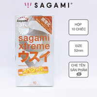 Bao Cao Su Sagami Superthin - 10s - Mỏng - Kiểu Truyền Thống - Che Tên Sản Phẩm