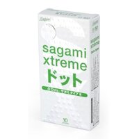 Bao cao su Sagami Xtreme Dots Type (Hộp 10 chiếc), có gân, gai tăng kích thích - BaoMiShop