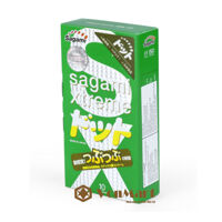 Bao cao su Sagami Xtreme Green 10 chiếc, siêu mỏng, có gân gai kích thích khoái cảm, ôm sát
