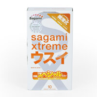 Bao cao su Sagami Xtreme Supperthin siêu mỏng hộp 10 chiếc