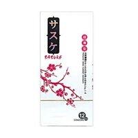 Bao cao su Sasuke siêu mỏng hạt nổi hộp 12 cái