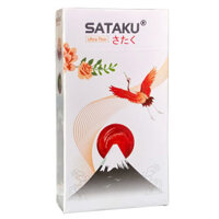 Bao cao su Sataku Ultra Thin/ Long Shock, hỗ trợ ngăn ngừa có thai ngoài ý muốn