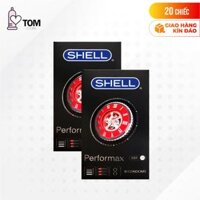 Bao cao su Shell Performax 6 in 1 - Kéo dài thời gian - Hộp 10 cái - 2 hộp