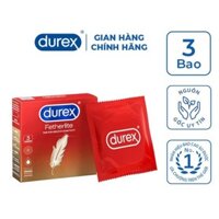 Bao cao su siêu mỏng Durex Fetherlite hộp 3 chiếc