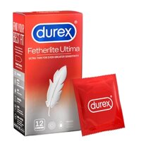 Bao Cao Su Siêu Mỏng Durex Fetherlite Ultima 12s - Size 52mm - Ôm Sát - Nhập Khẩu Thái Lan