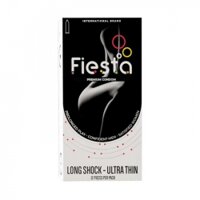 Bao cao su siêu mỏng kéo dài thời gian Fiesta long shock Ultra Thin, Hộp 12 cái
