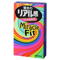 Bao cao su size nhỏ Sagami Miracle Fit siêu mỏng size bé 49mm