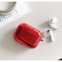 BAO CASE AIRPODS VỎ ỐP CHO TAI NGHE AIRPODS 1, AIRPODS 2, AIRPODS PRO mạ Chrome bóng cao cấp màu đỏ - Hàng chính hãng - Airpods Pro