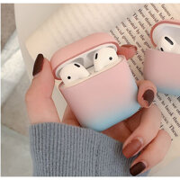 BAO CASE AIRPODS VỎ ỐP CHO TAI NGHE AIRPODS 1, AIRPODS 2, AIRPODS PRO - Hồng mix Xanh dương Airpods 1,2