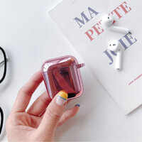 BAO CASE AIRPODS VỎ ỐP CHO TAI NGHE AIRPODS 1, AIRPODS 2, AIRPODS PRO MẠ CHROME BÓNG CAO CẤP MÀU HỒNG - Airpods 12