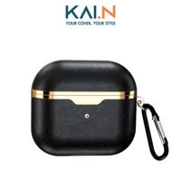 Bao Case Bằng Da Kai.N Leather Dành Cho Airpods Pro 2  Hàng Chính Hãng - Black