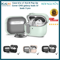 Bao Case bảo vệ Kai.N Pop Up Cover cho tai nghe Galaxy Buds 3/ Buds 3 Pro, kèm móc treo, có khoá bảo vệ