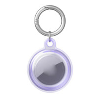 Bao Case Vỏ Bảo Vệ Silicone TPU Trong Suốt KAI cho Apple AirTag- Loại Bảo Vệ 2 Mặt Hàng Chính Hãng - Tím