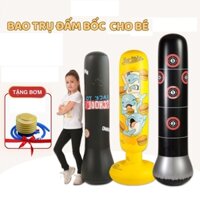 Bao cát đấm bốc, trụ đấm bốc bơm hơi tự cân bằng cho bé, trụ đấm boxing, đấm bốc trẻ em