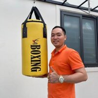 Bao Cát Đấm Boxing ĐÃ DỒN SẴN RUỘT dành cho trẻ em từ 3 đến 12 tuổi, Dài 60 cm, Đường kính 32 cm. Nặng khoảng từ 10-13kg