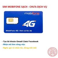 Bao chăn  Sim Sạch Mobifone chưa dich vu dùng Tạo Tài Khoản, làm công việc nhận mã otp , nhận tin nhắn tốt, Hang chinh hang - 07 nguyên kít