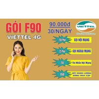 BAO CHẶN - Sim viettel ĐẦU 03  F90 Miễn Phí Nghe Gọi Nội Mạng Tặng 5GB/Tháng