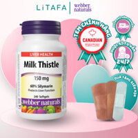 [✨BAO CHECK] Hỗ Trợ Gan Webber Naturals Milk Thistle 60% Silymarin 150mg 240 Viên