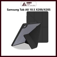 Bao Cover Cho Samsung Galaxy Tab A8 10.5 Inch SM-X200 / X205 2021 Gấp Chéo Khe Bút Cảm Ứng Lưng Trong Suốt