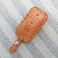 Bao da 2 nút chìa khóa smartkey xe hơi Honda