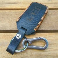 Bao da 3 nút dùng cho chìa khóa smartkey xe máy Honda (SH, SH Mode, PCX) - Đen