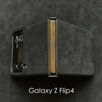 Bao da alcantara sang trọng cho samsung galaxy z flip 4 5 zflip 3 Ốp điện thoại da lộn màn hình có thể gập lại