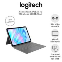 Bao da Bàn phím iPad Combo Touch Logitech cho iPad Air 11-inch (M2/M3), iPad Air ( Gen5 ) - Chính hãng Digiworld