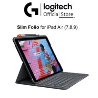 Bao da bàn phím Logitech Slim Folio iPad Gen 7,8 và 9 Kết nối bluetooth - Hàng chính hãng