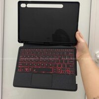 Bao da bàn phím Samsung Galaxy Tab S9/ S9FE có Touchpad, giá đỡ, đèn LED, có thể tháo rời