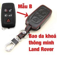 bao da bảo vệ chìa khóa thông minh  Land rover  5 nút