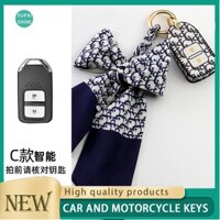 Bao Da Bảo Vệ Chìa Khóa Thông Minh Cho Xe Hơi Honda Civic CRV HRV BRV City Accord 2014 to 2020