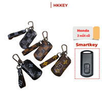 Bao da bảo vệ chìa khoá Smartkey Honda AB Air Blade Honda Lead Vision Vario Click LV khâu tay