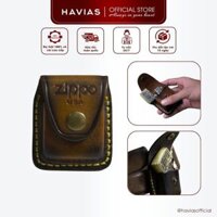 Bao da bật lửa da trâu ZippoUSA HAVIAS