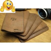 Bao da Blackberry Q20 da bò thật mài nhám cao cấp-chính hãng ram leather .