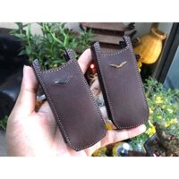 Bao da bò rút / Bao gập Vertu Ascent Ti + Ascent X - Home