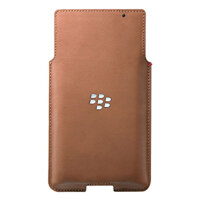 Bao Da Cầm Tay BlackBerry Leather Pocket Priv - Nâu - Hàng Chính Hãng