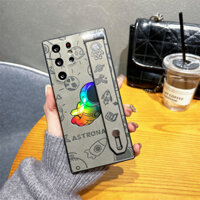 Bao Da Cao Cấp Laser Điện Thoại Dành Cho Samsung Galaxy S22 S23 S24 S25 Ultra Plus Dây Đeo Tay Chống Sốc