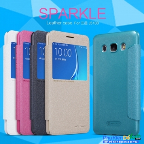 Bao da cao cấp Sparkle cho Samsung Galaxy J5 hiệu Nillkin...