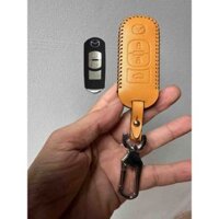 Bao da chìa khóa cho xe ô tô Mazda CX5 CX8 3 nút bấm