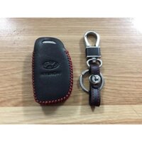 Bao Da Chìa Khóa Hyundai I10, I20, Elantra Tặng Móc Chìa Khóa R02