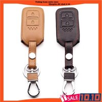 Bao da chìa khóa ô tô Honda crv loại 2 nút bấm