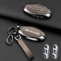 bao da chìa khoá ô tô Hyundai santafe Tucson 2024 2025 ix35 Sonata ix25 vỏ chìa khoá ô tô bọc chìa khoá smartkey