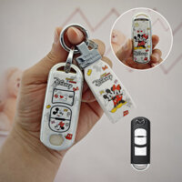 bao da chìa khoá ô tô Mazda3 mazda cx4 cx5 cx3 cx30 Mazda2 2020 2023 2024 vỏ chìa khoá ô tô bọc chìa khoá smartkey