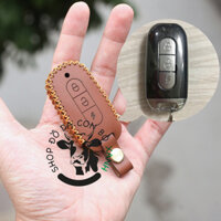 Bao da chìa khoá Xe điện Vinfast Klara A2 a2, Feliz , Klara S 2022, Remote tìm xe chống trộm, VF Felix handmade da thật