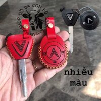 Bao da chìa khoá Xe điện Vinfast Klara, Remote tìm xe chống trộm handm – shop đồ da handmade con bò xanh