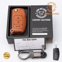 Bao da chìa khoá xe Ford Cus,Ford Ecosport, đời 2014 số sàn, Ford Fiesta, Khoá gập bấm bật chìa ra,có khoá như ảnh chụp