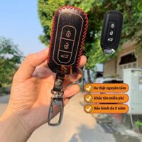 Bao da chìa khóa xe  FORD TERRITORY da thật nhập khẩu, khâu thủ công, sang trọng có khắc tên