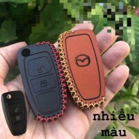 Bao Da Chìa Khóa Xe FORD RANGER, FIESTA, ECOSPORT, FOCUS... Chìa Cơ, Bản Thiếu...