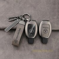 Bao da chìa khóa xe hợp kim kẽm, móc khóa, giá đỡ chìa khóa cho Benz Mercedes Benz C E S M CLS CLK G Class C200L GLC260 CLA200 S
